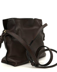 Nappa Flamenco Knot Clutch Chocolate