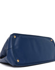 Saffiano Large Galleria Double Zip Tote Bluette