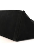 Linen Calfskin Rive Gauche Tote Black