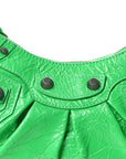 Agneau Arena Le Cagole Shoulder Bag XS Vivid Green