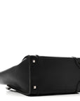 Drummed Calfskin Mini Luggage Black