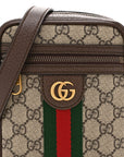 GG Supreme Monogram Web Mini Ophidia Messenger Brown