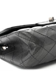 Metallic Sheepskin Quilted 2.55 Reissue Mini Flap Dark Silver