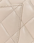 Lambskin Quilted Small Trendy CC Dual Handle Flap Bag White