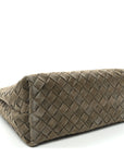 Suede Intrecciato Small Andiamo Shoulder Bag Cypress