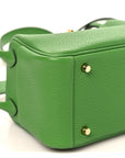 Taurillon Clemence Mini Lindy 20 Vert Yucca