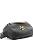 Grained Calfskin Vanitas Medea Belt Bag Black