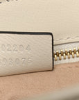 GG Supreme Monogram Horsebit 1955 Shoulder Bag Beige Mystic White