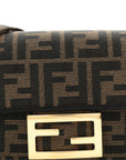 Fabric Jacquard FF 1974 Mini Baguette Tobacco Moro Black