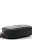 Grain De Poudre Matelasse Monogram Mini Lou Camera Bag Black