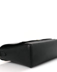 Grainy Calfskin Note Crossbody Bag Black