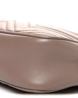 Calfskin Matelasse Small GG Marmont Chain Shoulder Bag Porcelain Rose
