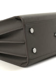 Grained Calfskin Baby Sac De Jour Fog