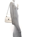 Lambskin Quilted Small Trendy CC Dual Handle Flap Bag White