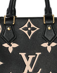 Empreinte Monogram Giant Speedy Bandouliere 25 Black Beige