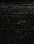 Crinkled Lambskin Matelasse Monogram Baby Niki Chain Satchel Seawood
