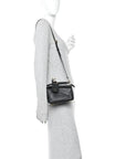 Nappa Lambskin Featherlight Mini Puzzle Bag Black