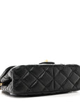 Aged Calfskin Quilted 2.55 Reissue Mini Hanger Flap Black