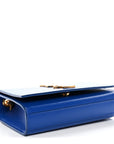 Grain De Poudre Small Classic Monogram Kate Satchel Royal Blue