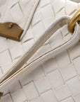 Nappa Intrecciato Small Capri Tote White
