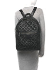 Nylon Quilted Coco Cocoon Backpack Black