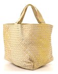 Nappa Intrecciato Nuance Bucket Ombre Tote Yellow