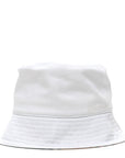 Denim Logo Bucket Hat M White
