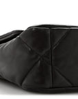 Lambskin Quilted Medium CHNL 19 Flap Dark Brown