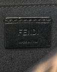 Fabric Jacquard Canvas Vitello Grace Pequin FF 1974 Baguette Belt Pouch Tobacco Moro Grezzo Sand