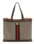 Gg Supreme Monogram Web Ophidia Tote Brown