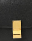 Goatskin Medium Classic Box Flap Bag Black