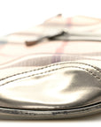 Patent Nova Check Dryden Crossbody Bag Pewter