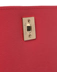 Caviar Quilted Small Business Affinity Flap Dark Pink