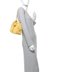 Suede Quilted Mini CHNL 25 Handbag Yellow