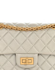 Metallic Goatskin Quilted 2.55 Reissue Mini Flap Silver