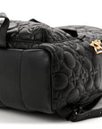 Lambskin Flower Quilted Palm Springs Backpack PM Black