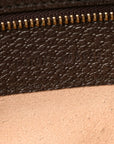 GG Supreme Monogram Textured Calfskin Web Medium Ophidia Shopping Tote Beige Ebony New Acero