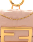 Nappa Matisse FF Embossed Nano Baguette Charm Rosa Quarzo