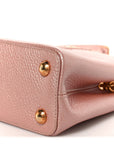 Metallic Taurillon Capucines BB Pearly Pink