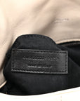 Lambskin Quilted Toy Loulou Puffer Monogram Chain Satchel Crema Soft