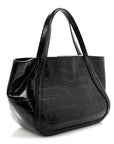 Calfskin Crocodile Embossed Small Greca Goddess Shoulder Bag