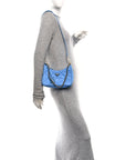 Re-Nylon Saffiano Stitched Mini Re-Edition 1995 Chaine Shoulder Bag Blue