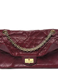 Lambskin Quilted Crush 2.55 Reissue 225 Flap Dark Burgundy