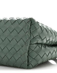 Nappa Intrecciato Medium Andiamo Shoulder Bag Aloe