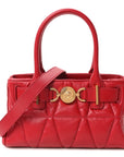Nappa Trapuntata Small Medusa '95 Tote Bag Lipstick Red