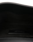 Calfskin Quilted CC Uniform Flap Belt Bag Black
