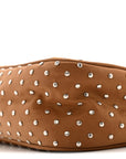 Tessuto Nylon Studded Mini Re-Edition Bag Brandy