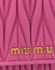 Nappa Matelasse Wallet On Chain Fuxia
