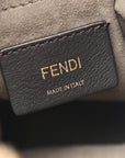 Shearling Vitello Dolce F is FNDI Macro FF 1974 Mini Mon Tresor Bucket Bag Tobacco Black