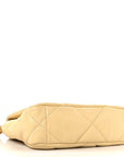 Lambskin Quilted Medium CHNL 19 Flap Yellow